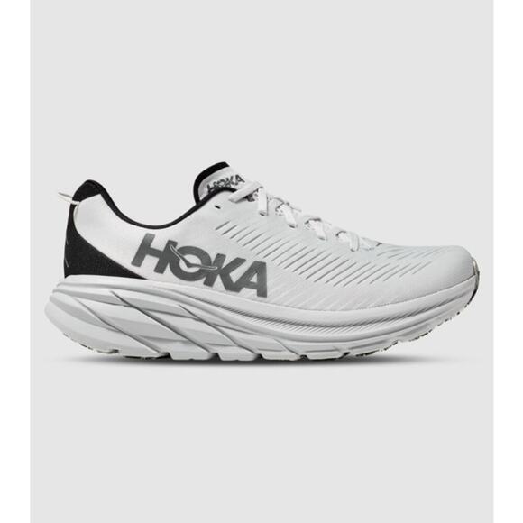 Hoka Men's Rincon 3 Mesh Upper Athletic Sneaker Nimbus Cloud Steel Wool 7.5D NWB - Picture 1 of 13